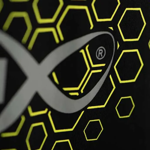 Matrix Hex Print Black T-Shirt