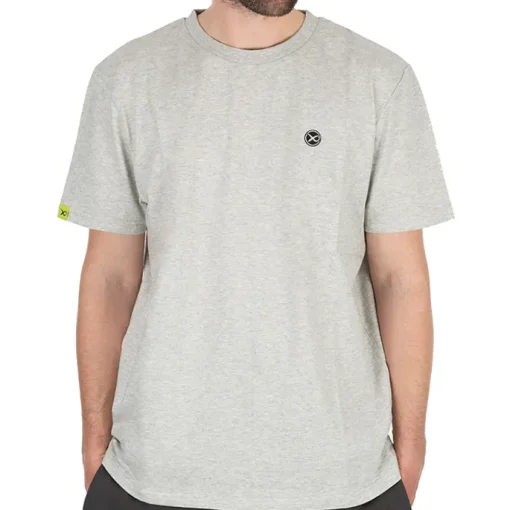 Matrix Large Logo Marl Grey / Lime Fishing T-Shirt