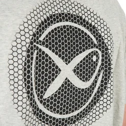 Matrix Large Logo Marl Grey / Lime Fishing T-Shirt