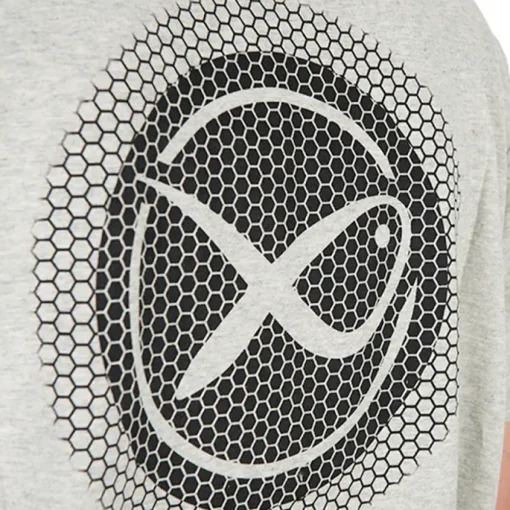 Matrix Large Logo Marl Grey / Lime Fishing T-Shirt