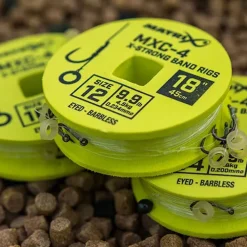 Matrix MXC-4 Eyed Barbless X-Strong Bait Band Rigs 45cm