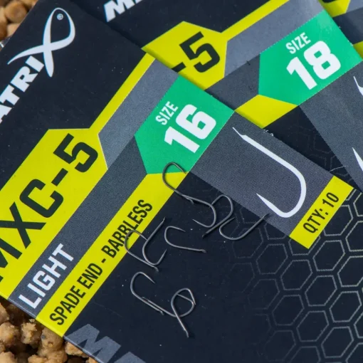 Matrix MXC-5 Light Spade End Barbless Hooks