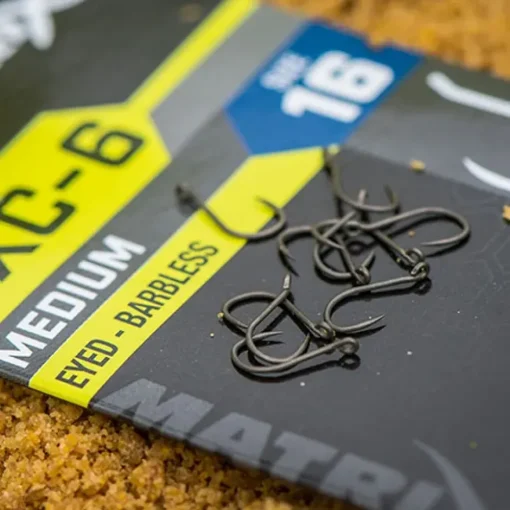 Matrix MXC-6 Medium Eyed Barbless Hooks