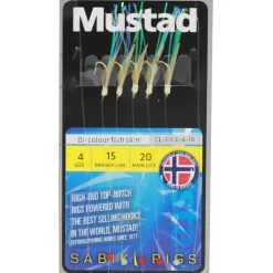 Mustad Sabiki Bi-color Fish Skin Rigs