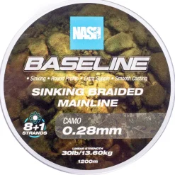 Nash Baseline Camo Sinking Braid- Line