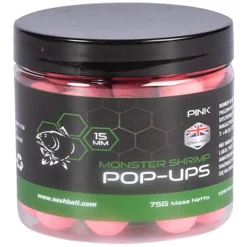 Nash Monster Shrimp Pop Ups Pink 75g- Bait & Additives