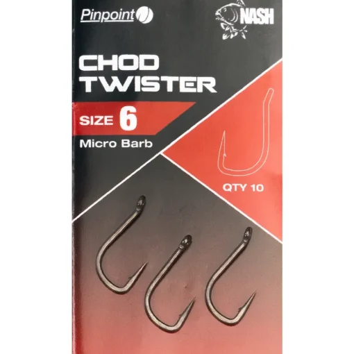 Nash Pinpoint Chod Twister Hooks- Terminal Tackle