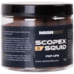 Nash Scopex Squid Airball Pop Ups- Bait & Additives