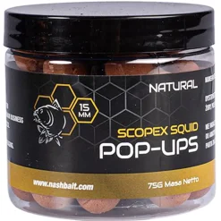 Nash Scopex Squid Pop Ups Natural 75g- Bait & Additives