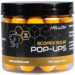 Nash Scopex Squid Pop Ups Yellow 75g- Bait & Additives