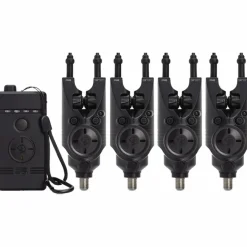 Nash Siren R2 4-Rod Fishing Bite Alarm Presentation Set- Bite Alarms