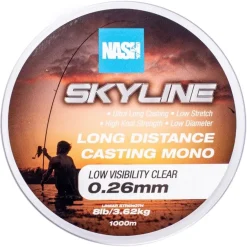Nash Skyline Low Visibility Clear Mono 1000m- Line