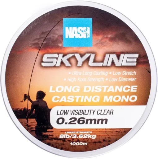 Nash Skyline Low Visibility Clear Mono 1000m- Line