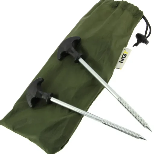 NGT Bivvy Pegs In Case- Bivvies & Shelters