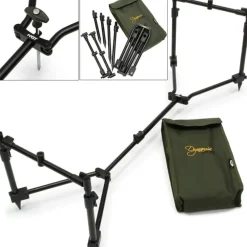 NGT Dynamic 3 Rod Compact Pod Fully Adjustable + Buzz Bars + Case- Rod Pods