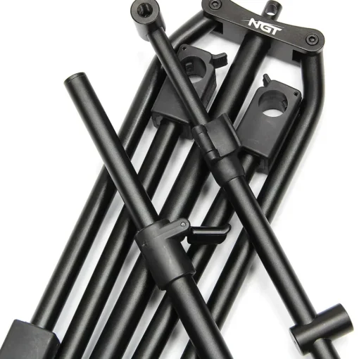 NGT Dynamic 3 Rod Compact Pod Fully Adjustable + Buzz Bars + Case- Rod Pods