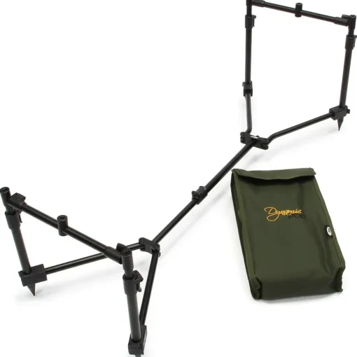 NGT Dynamic 3 Rod Compact Pod Fully Adjustable + Buzz Bars + Case- Rod Pods