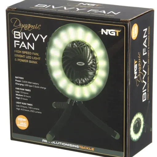 NGT Dynamic Fan + Light + Powerbank- Tech