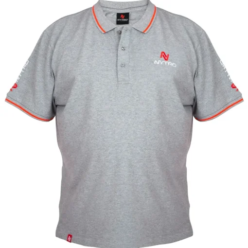 Nytro Light Marl Grey Polo T-Shirt