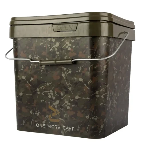 One More Cast OMC Camo Square Bucket 17L- Buckets & Riddles