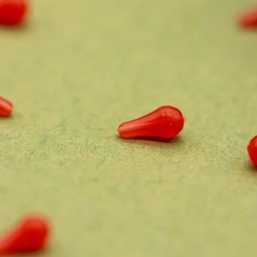 One More Cast OMC Dazzlers Blood Red Long Distance Fishing Hook Bead- Terminal Tackle