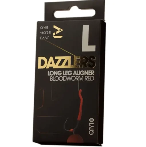 One More Cast OMC Dazzlers Long Leg Aligner Red Bloodworm- Terminal Tackle
