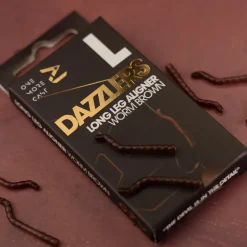 One More Cast OMC Dazzlers Long Leg Aligner Brown Worm- Terminal Tackle