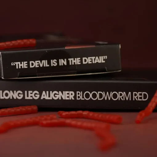 One More Cast OMC Dazzlers Long Leg Aligner Red Bloodworm- Terminal Tackle