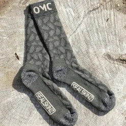 One More Cast OMC Forrest Heel Camo Socks- Clothing