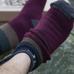 One More Cast OMC Knotting Heel Socks- Clothing