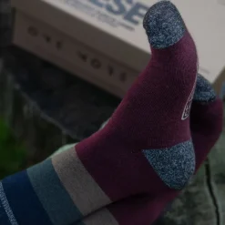 One More Cast OMC Knotting Heel Socks- Clothing