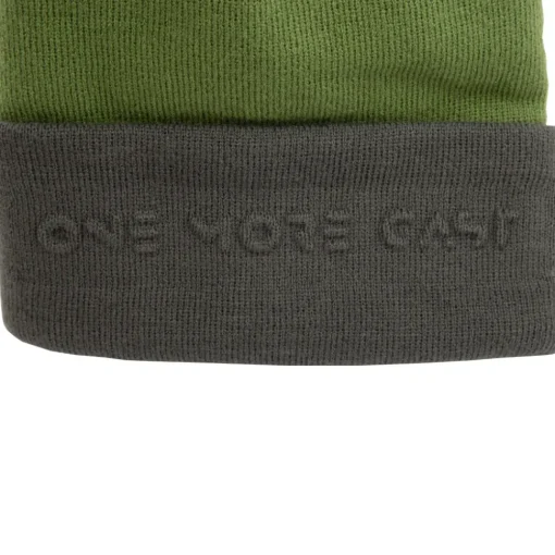 One More Cast OMC Yeadon Embossed Green Fishing Beanie- Clothing