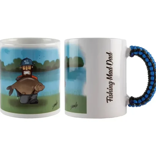 Angling Direct Paracord Blue Handle Mug Fishing Mad Dad- Cooking Equipment