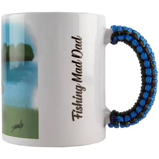 Angling Direct Paracord Blue Handle Mug Fishing Mad Dad- Cooking Equipment