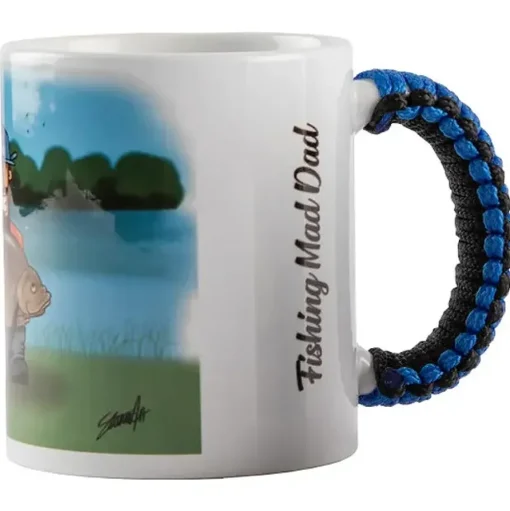 Angling Direct Paracord Blue Handle Mug Fishing Mad Dad- Cooking Equipment