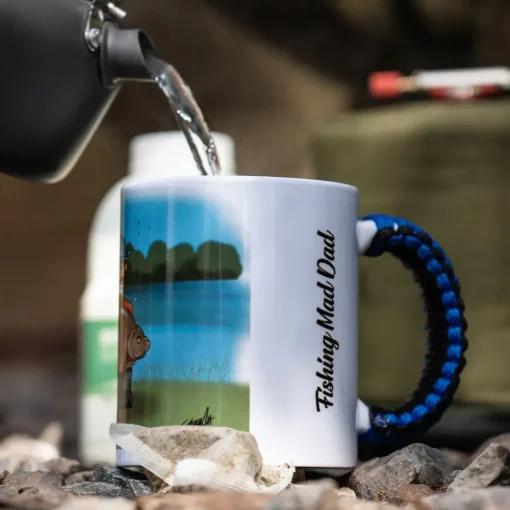 Angling Direct Paracord Blue Handle Mug Fishing Mad Dad- Cooking Equipment