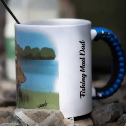 Angling Direct Paracord Blue Handle Mug Fishing Mad Dad- Cooking Equipment