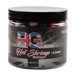 RG Baits Multi Colour Wafter 13.5mm Hot Shrimp And Liver- Bait & Additives