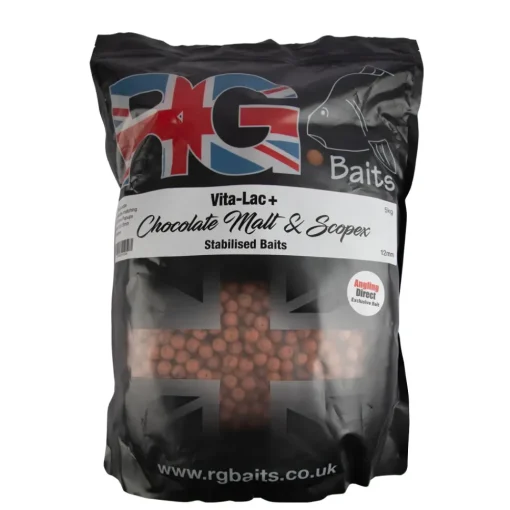 RG Baits Vita-Lac Chocolate Malt + Scopex Stabilised Bait Bundle 5kg- Bait & Additives
