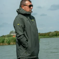 Ridge Monkey RidgeMonkey APEarel ThermaPro Waterproof Shell Coat Green- Clothing