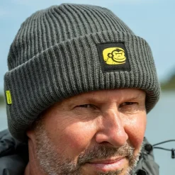 Ridge Monkey RidgeMonkey APEarel ThermaPro Fisherman Beanie Hat Green- Clothing