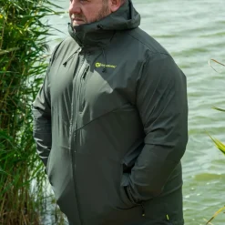 Ridge Monkey RidgeMonkey APEarel ThermaPro Waterproof Shell Coat Green- Clothing