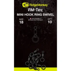 Ridge Monkey RidgeMonkey RM-Tec Mini Hook Ring Swivel- Terminal Tackle