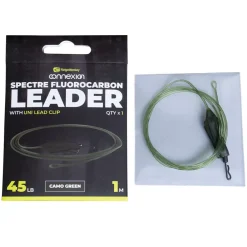 Ridge Monkey RidgeMonkey Spectre Fluorocarbon Leader With Uni Lead Clip- Terminal Tackle