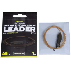 Ridge Monkey RidgeMonkey Spectre Fluorocarbon Leader With Uni Lead Clip- Terminal Tackle