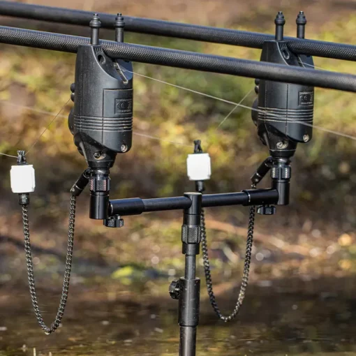 Solar Black-Lite Pro-Loc 2 Rod Adjustable Fishing Buzzer Bar- Rod Support