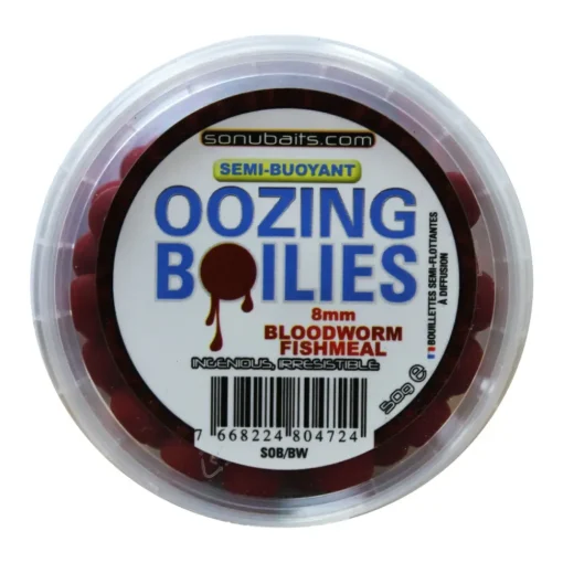 Sonu Baits Sonubaits Semi-Buoyant Oozing Boilies Bloodworm And Fishmeal- Bait & Additives