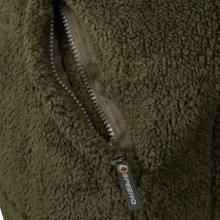 Speero Sherpa Dark Olive Fleece Hoodie- Clothing