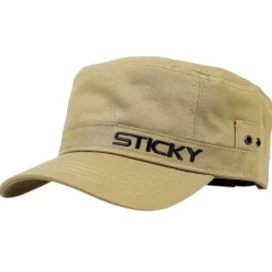 Sticky Baits Khaki Military Cap- Clothing