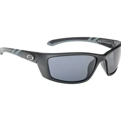Strike King SK Plus Cumberland Matte Black Grey Rubber Sunglasses